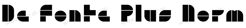 De Fonte Plus Normal字体转换